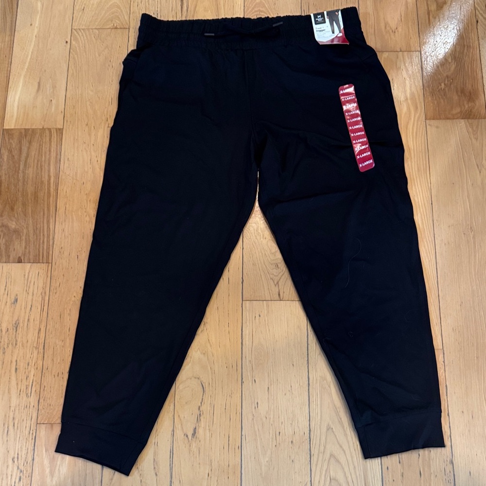 Black Travel Jogger Members mark XL NWT